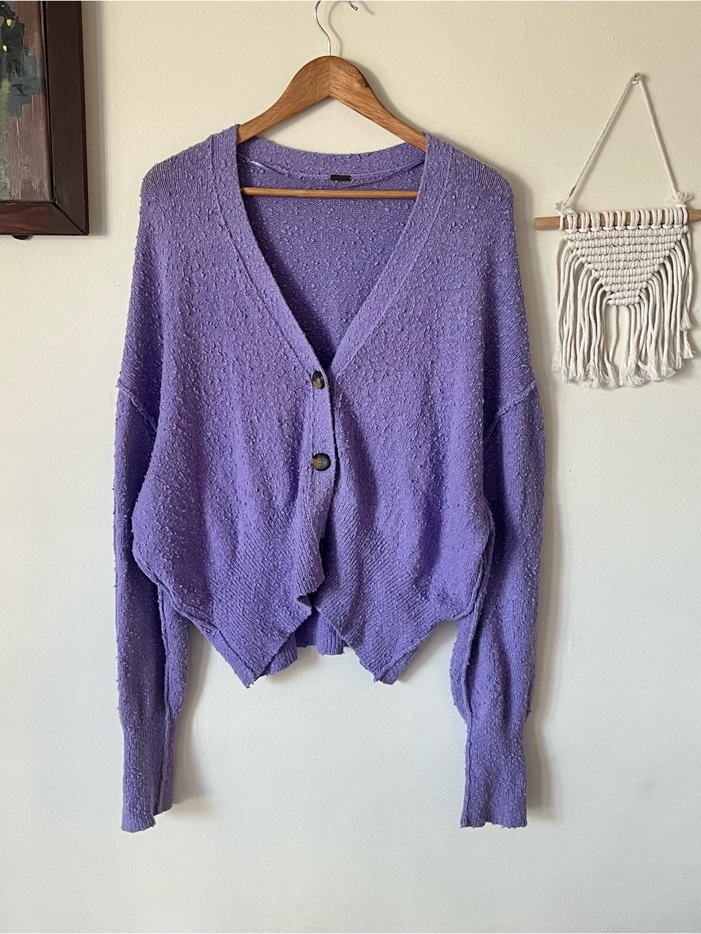 Free People “Found My Friend Cardigan- Large PTP 27 inch